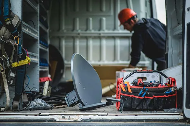 Réglage d'une parabole satellite