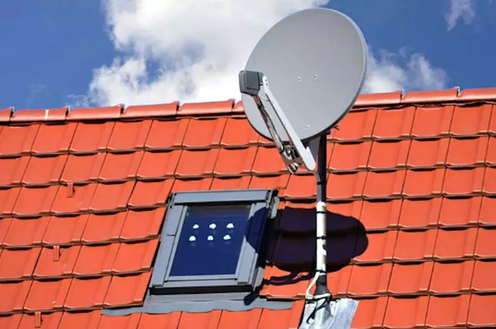 Pose d'antenne télévision